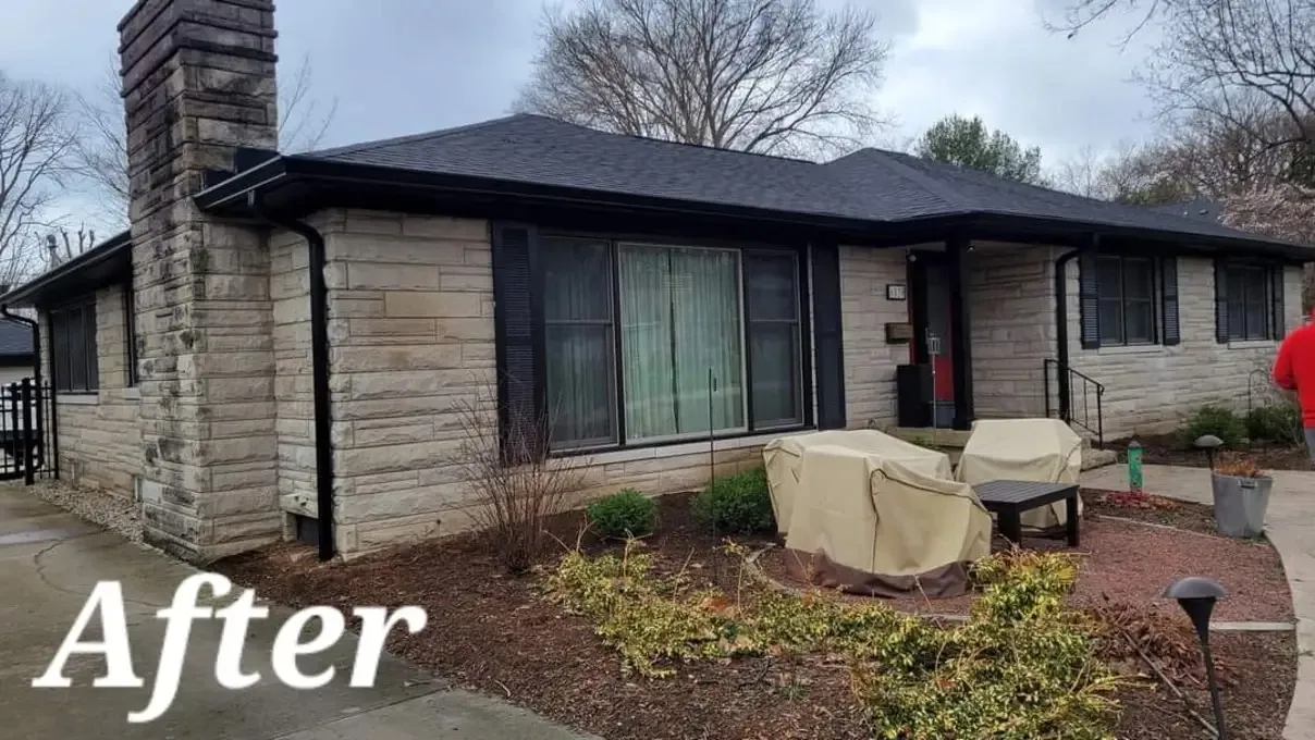 Bryant gutter project photo for Avon-area service